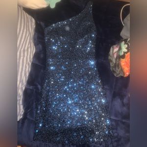Blue home coming dress